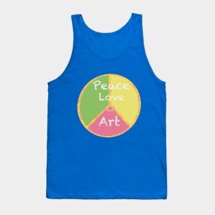 Peace Love and Art Tank Top